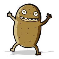 cartoon happy potato N5
