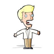 cartoon screaming man N11