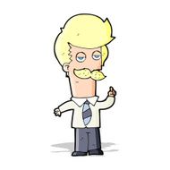 cartoon mna with mustache explaining N4