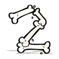 cartoon halloween bone number N41
