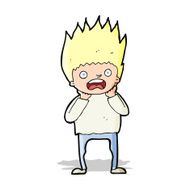 Cartoon Man Panicking N32