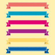 vector set of ribbons N3