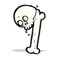cartoon halloween bone number N44