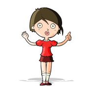 cartoon girl asking question N3
