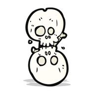 cartoon halloween bone number N47
