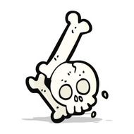 cartoon halloween bone number N48