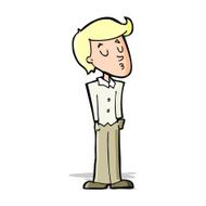 cartoon calm man N4