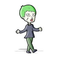 cartoon halloween zombie woman N4