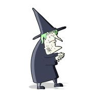cartoon ugly old witch N4