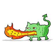cartoon fire breathing imp N5