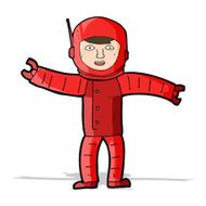 cartoon space man N26