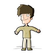 cartoon happy man N233
