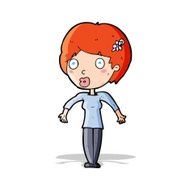 cartoon shocked woman N47