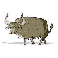 cartoon annoyed hairy cow N2