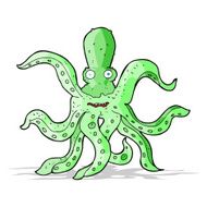 cartoon giant octopus N6