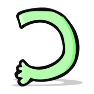 cartoon monster arm N38