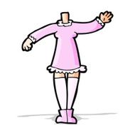 cartoon female body (add photos or mix and match cartoons) N98