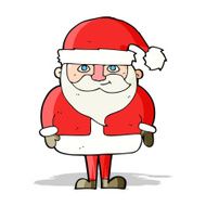 cartoon happy santa claus N12