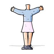 cartoon female body (add photos or mix and match cartoons) N102