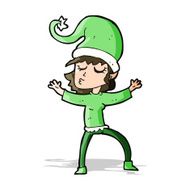 santa&#039;s helper cartoon N12