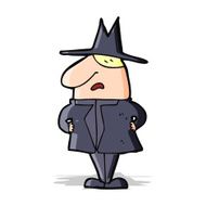 cartoon man in coat and hat N5