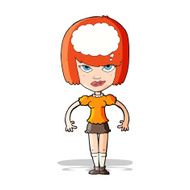 cartoon woman with idea N125