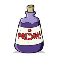 cartoon bottle of poison N4