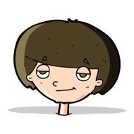cartoon smug looking boy N4