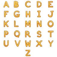 Vector Set of Letters Alphabet ABC N3