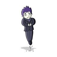 cartoon floating vampire N4