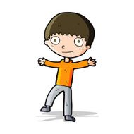cartoon happy boy N121