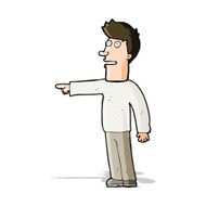 Cartoon Man Pointing N109