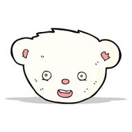 cartoon polar bear face N7