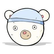 cartoon polar bear face N8