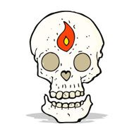 cartoon mystic skull N8