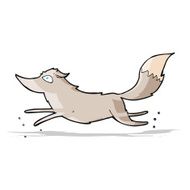 Cartoon Wolf Running N5