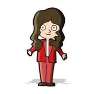 cartoon friendly business woman N5
