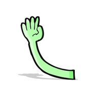 cartoon monster arm N42