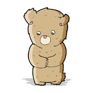 cartoon shy teddy bear N2