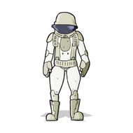 Cartoon Astronaut N74