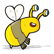 cartoon happy bee N10
