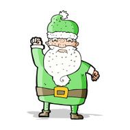 cartoon angry santa claus N10