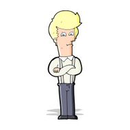 cartoon annoyed man N39