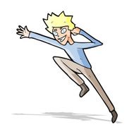 cartoon jumping man N4