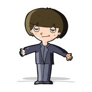 cartoon smug boy N5