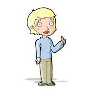 cartoon woman giving thumbs up symbol N30