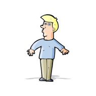 cartoon surprised man N77