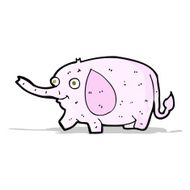 cartoon funny little elephant N4