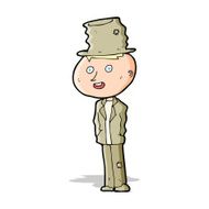 cartoon funny hobo man N4
