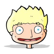 cartoon happy boy N124